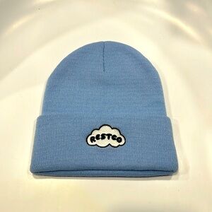 NEW RESTCO LIGHT BLUE BEANIE - super cute one size fits all